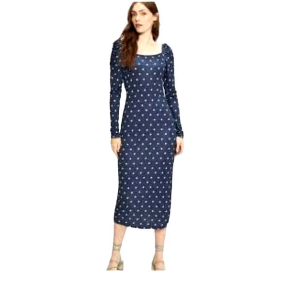 Ted Baker London blue floral jersey maxi dress size 6 (US size 14) - Picture 2 of 13